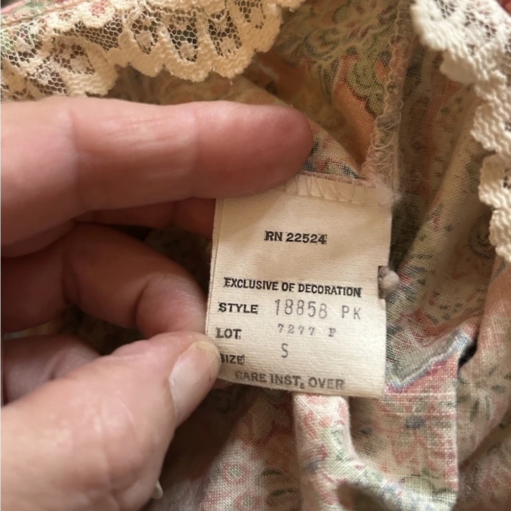 Gilligan & O'Malley Pink Floral Nightgown - Picture 6 of 10